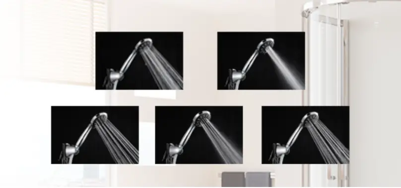 Toshiba water heater water spray pattern