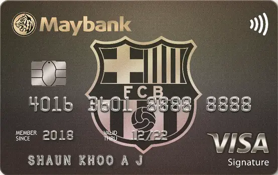 maybank fc barcelona visa signature