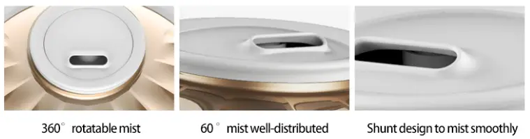 Deerma F600 (5L) Digital Shell Design clever design with 360 rotatable mist outlet