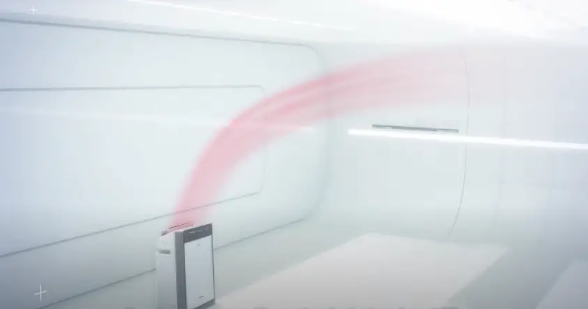 Panasonic F-VXK70A Humidifying Nanoe Air Purifier blowing to whole room