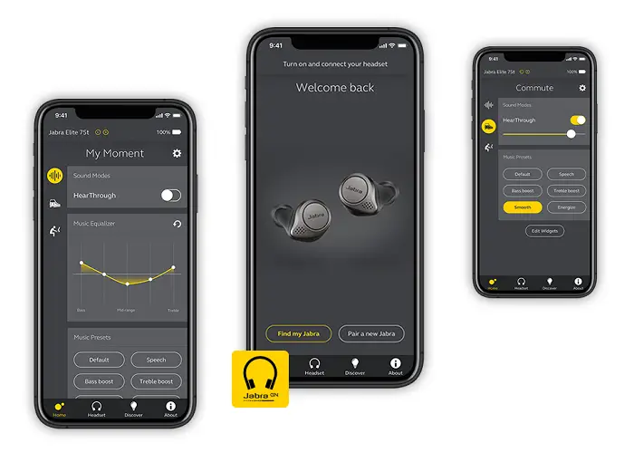 Jabra Elite 75T Jabra Sound+ App