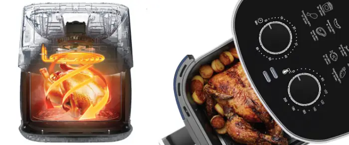 PerySmith Air Fryer Ecohealth II PS1530 square-shaped design