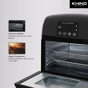 Khind ARF9400 Multi Air Fryer Oven space