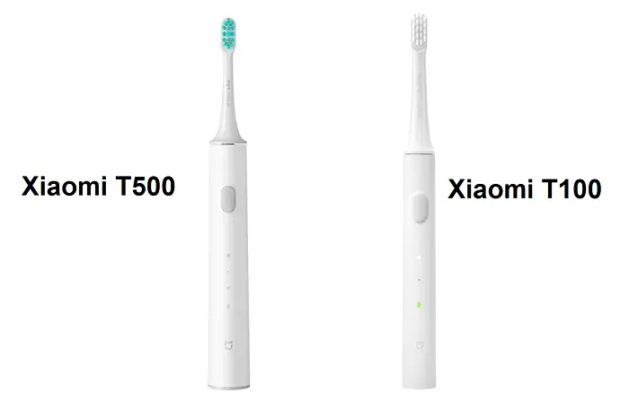 xiaomi t500 vs xiaomi t100 electric toothbrush