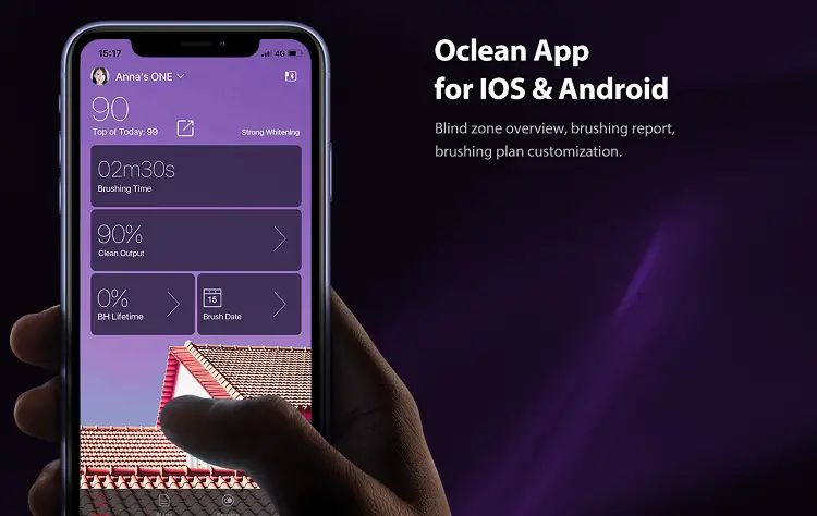 Oclean smartphone app