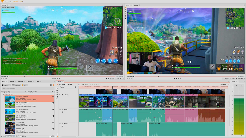 Hitfilm Express video editing software