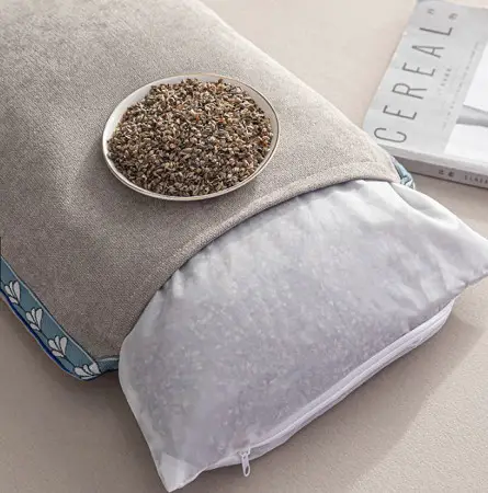 LACASA Whole Buckwheat Hull Pillow is made of 100% natural