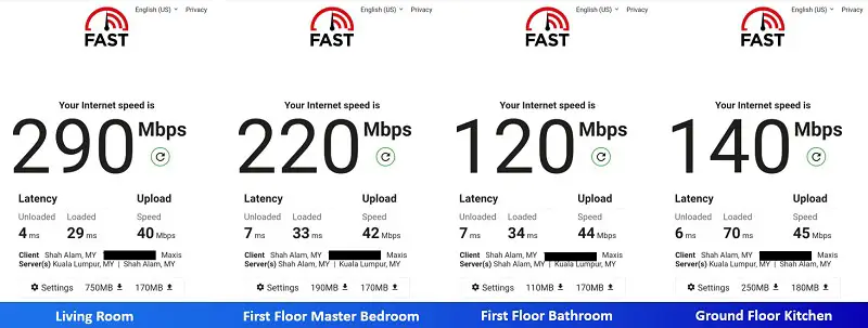 TP-Link Deco M4 wifi speed test in real world condition 
