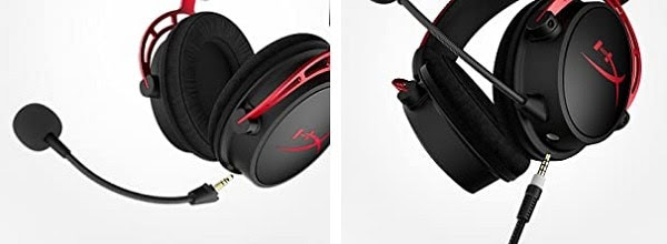 HyperX Cloud Alpha S Gaming Headphone power cord is braided and detachable