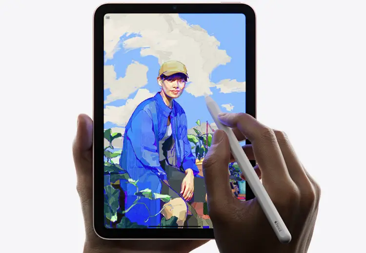 Hold iPad Mini with one hand