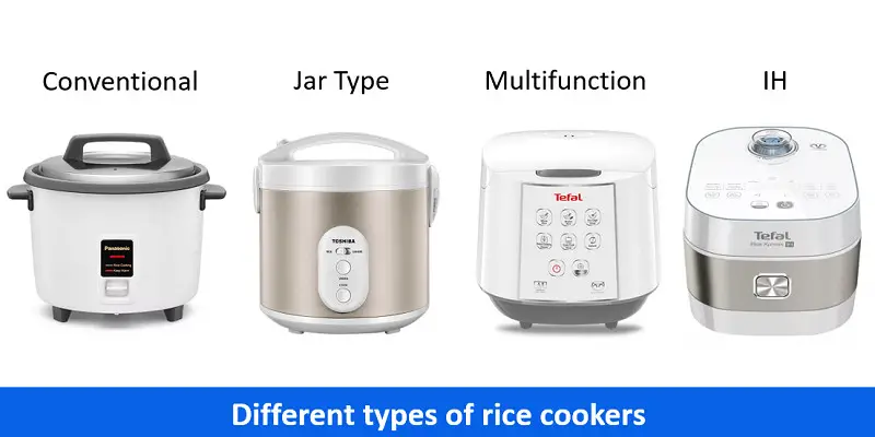 Different types of rice cooker Malaysia