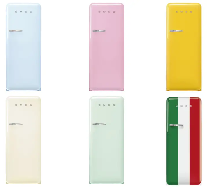 smeg fridge colours