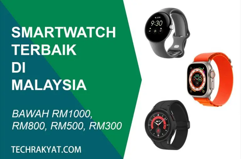 10 Smartwatch Terbaik Malaysia Android dan iPhone [2024]